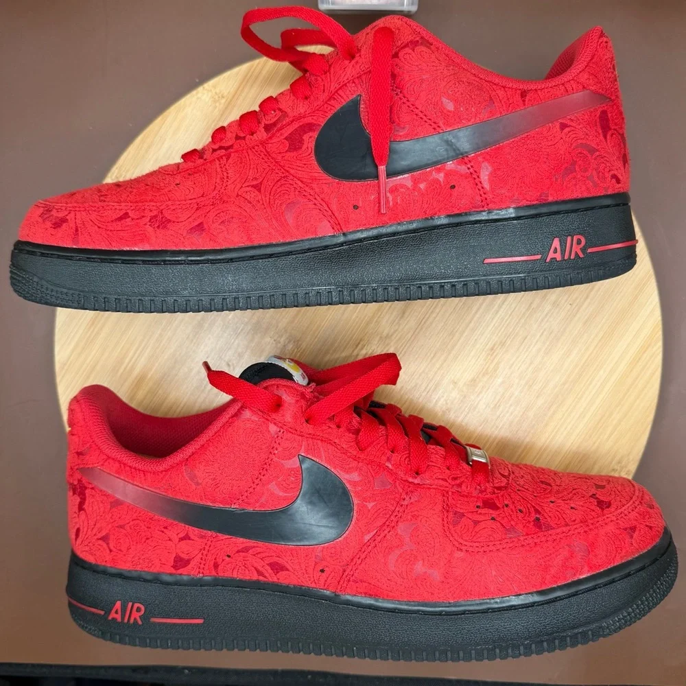 Nike Air Force 1 Low “ Red Paisley” Men’s Sz 11 - Picture 8 of 10